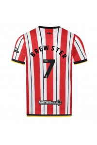 Sheffield United Rhian Brewster #7 Voetbaltruitje Thuis tenue 2024-25 Korte Mouw